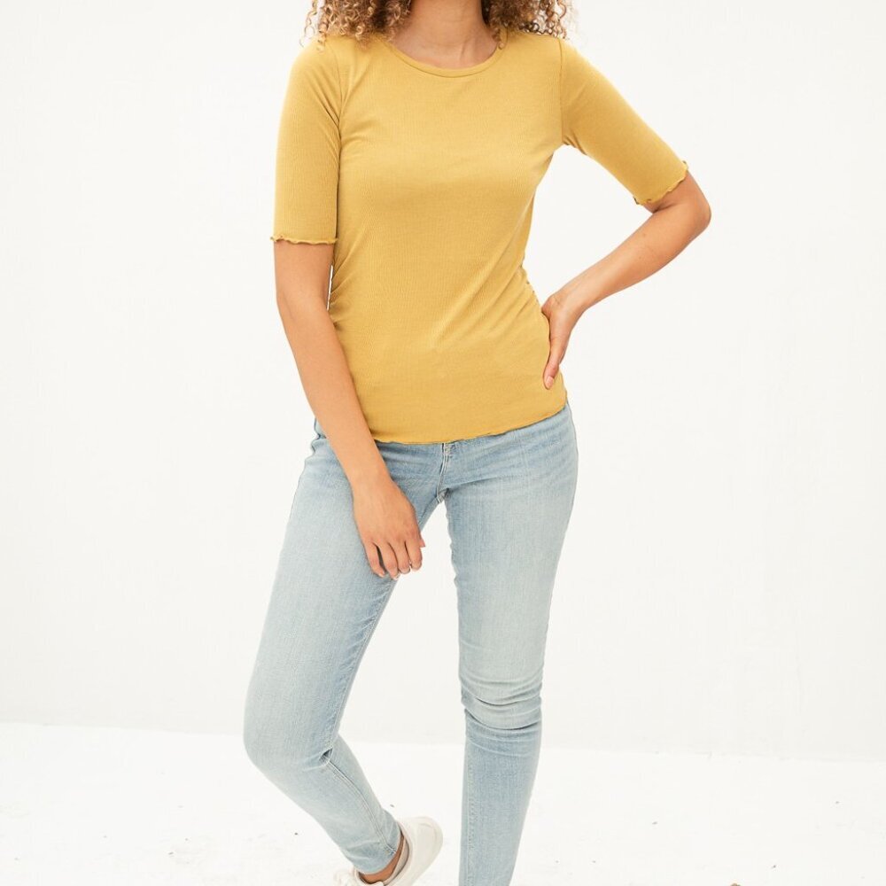 MYSTREE CUPRO MODAL RUCHED TOP - Picture 3 of 6